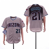 Diamondbacks 21 Zack Greinke Gray Teal Flexbase Jersey Sguo,baseball caps,new era cap wholesale,wholesale hats